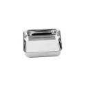 PLAT INOX CARRE - 250X250X55 - ép1.0 - inox 18/10
