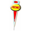 MAXI FLECHE "promotion rouge" 10x24 cm (lot de 10)