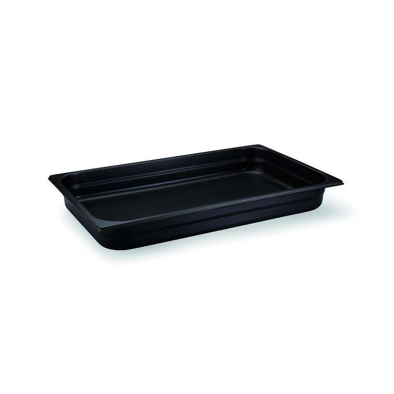 BAC GASTRO INOX PLEIN GN 1/2 (325x265 mm) PROF 65 - NOIR