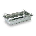 BAC GASTRO INOX PLEIN AVEC ANSES PANIER