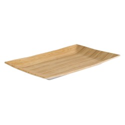 PLAT RECTANGULAIRE MELAMINE IMITATION BAMBOO