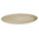 PLATEAU ROND MELAMINE IMITATION BOIS