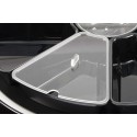 COUVERCLE TRANSPARENT AVEC ENCOCHE POUR PLAT CONIQUE 290X285