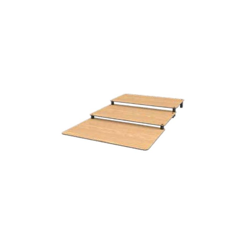 ESCALIER 3 MARCHES EFFET BOIS - 500x800 ht 62 mm