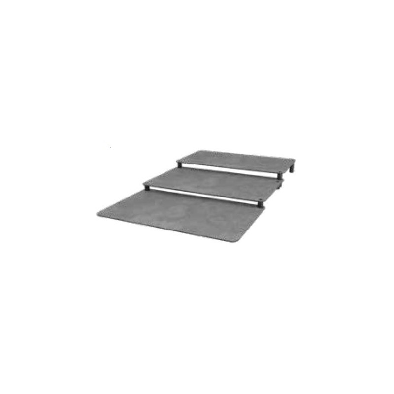 ESCALIER 3 MARCHES EFFET PIERRE - 500x800 ht 62 mm