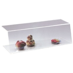 PRESENTOIR PLEXI AVEC COTES OUVERTS HT 200 MM