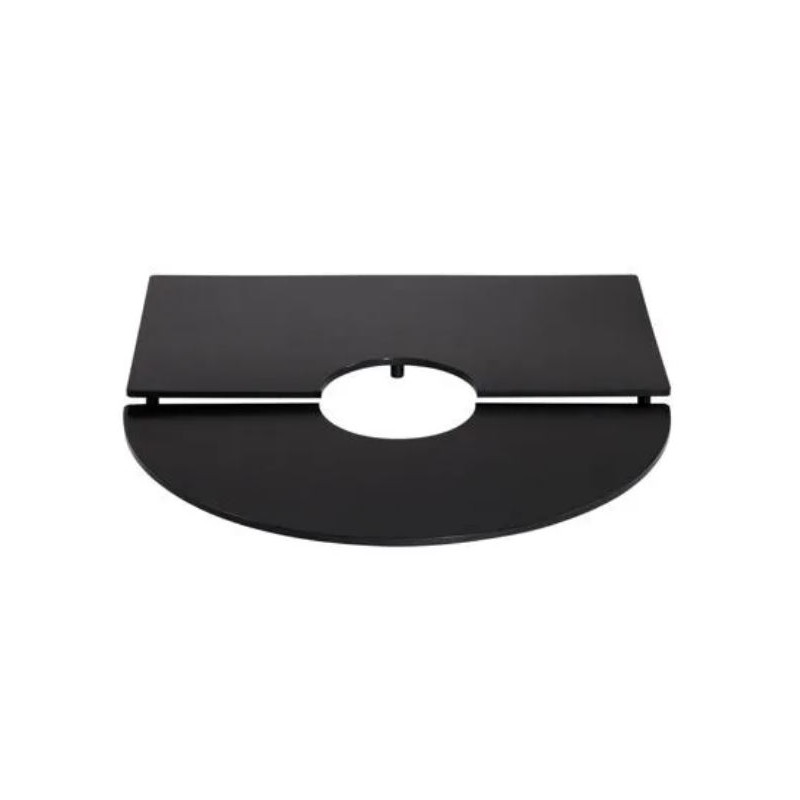 ESCALIER NOIR "RONDELLE" - 815x780x ht 45 mm