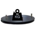 CARROUSEL - SOCLE Ø 750 noir - charge 50 kg (plat non compris)