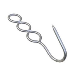 CROCHET 3 TROUS INOX