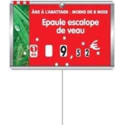 ETIQUETTE BOUCHERIE METALLIC