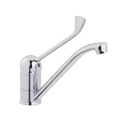 ROBINETTERIE MITIGEUR AVEC COL DE CYGNE levier clinique chromé