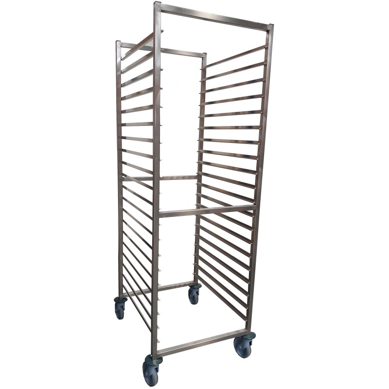 ECHELLE INOX GN 2/1 ROUES COMPOSITE