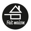 POCHETTE 120 STICKERS ADHESIF "FAIT MAISON" - Ø 29 mm
