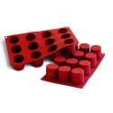 PLAQUE SILICONE CYLINDRES RONDS