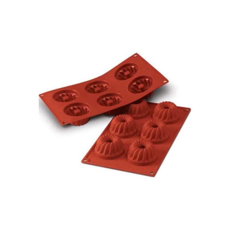 PLAQUE SILICONE 300X175 - 6 kougloffs Ø 75xht41.5 mm - 100ml