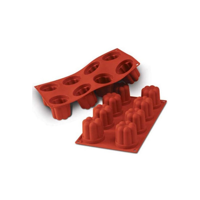 PLAQUE SILICONE 300X175 - 8 bavarois Ø 57xht57mm - 130ml