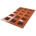 PLAQUE SILICONE 300X175 - 15 carrés mauresques  40x40xht16 mm - 23ml
