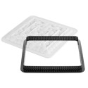 KIT MOULE SILICONE - 1 tarte carrée bubble 200x200xht20 mm