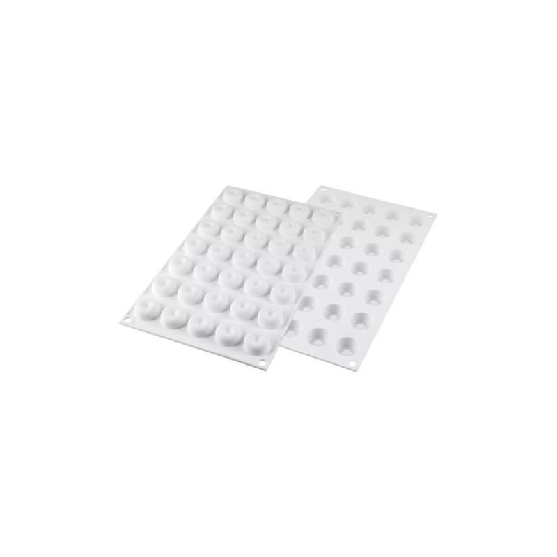 PLAQUE SILICONE 300X175 - 35 micro savarins Ø 26xht12 mm - 5ml