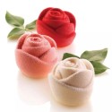 PLAQUE SILICONE 300X175 - 6 roses Ø 70xht55 mm - 143 ml
