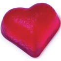 PLAQUE SILICONE 180X335 - Pâte de fruit coeur 34x30xht18 mm - 8ml
