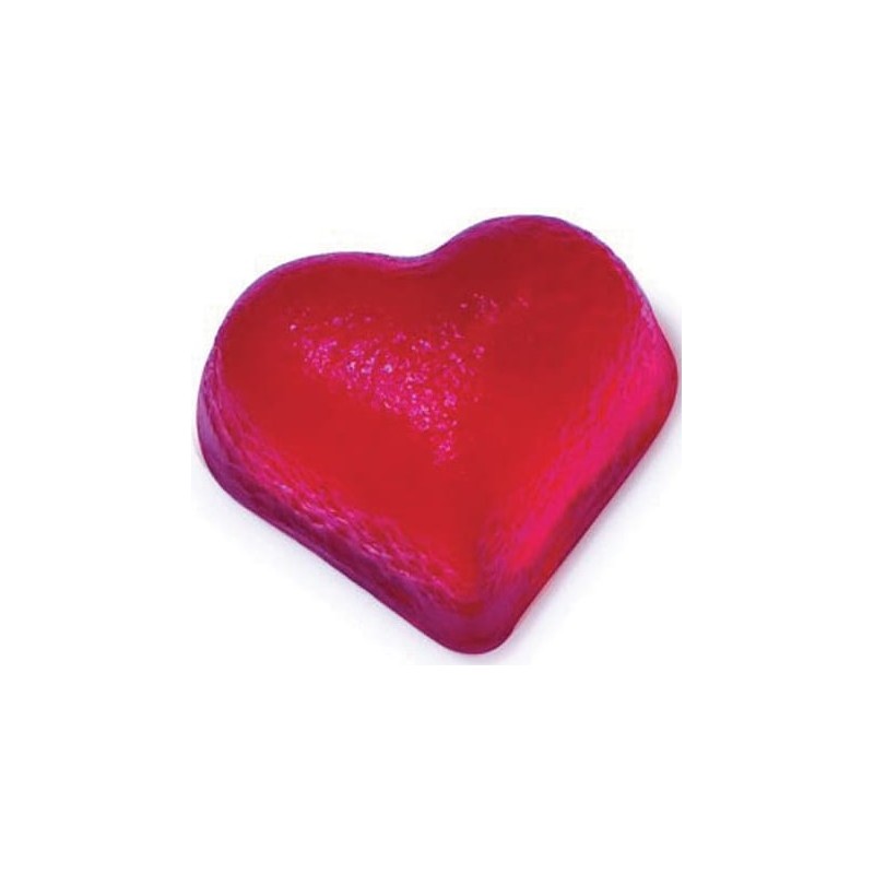 PLAQUE SILICONE 180X335 - Pâte de fruit coeur 34x30xht18 mm - 8ml