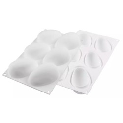 PLAQUE SILICONE 300X175 - 6 mangues 93x57xht42 mm - 130ml