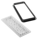 KIT MOULE SILICONE - 1 tarte rectangle bubble 265x105xht20 mm - 290ml