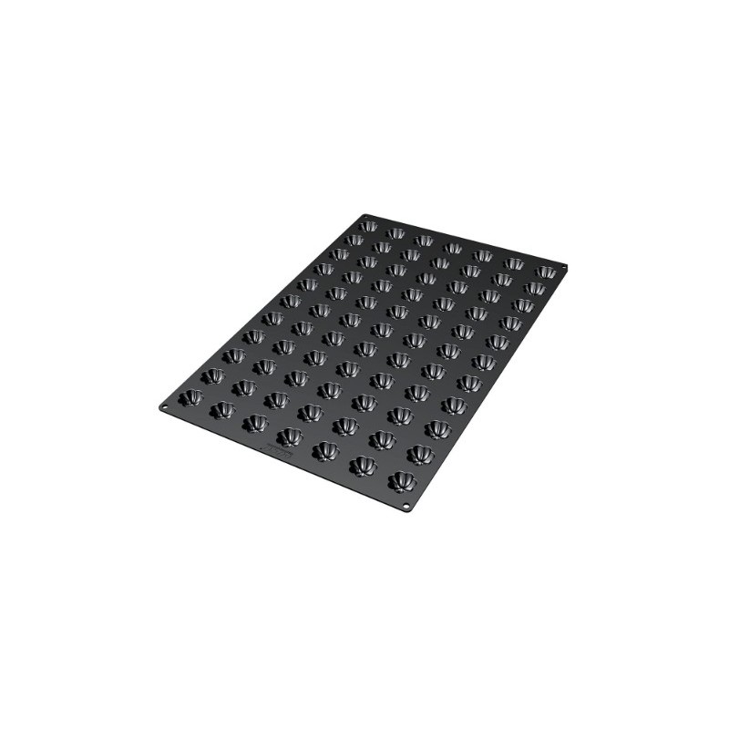 PLAQUE SILICONE 600X400 - 77 mini charlottes Ø 35xht15 mm - 8.5ml