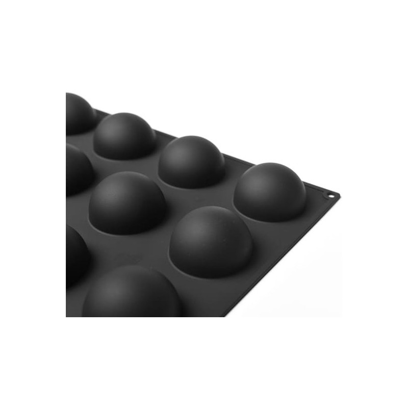 PLAQUE SILICONE 600X400 - 24 demi sphères Ø 70xht40 mm - 120ml