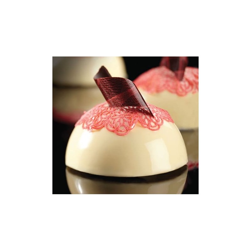 PLAQUE SILICONE 600X400 - 24 demi sphères Ø 70xht40 mm - 120ml