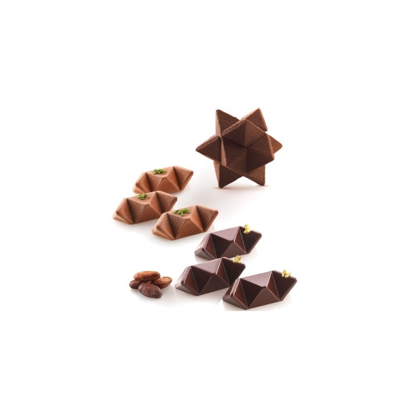 PLAQUE SILICONE 300X175 - 12 star game 75x25xht25 mm - 35ml