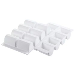 PLAQUE SILICONE 300X175 - 8 buchettes 75x50xht46 mm - 140ml