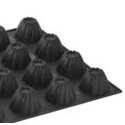 PLAQUE SILICONE 600X400 - 24 cônes cannelés Ø 75xht48 mm - 120ml