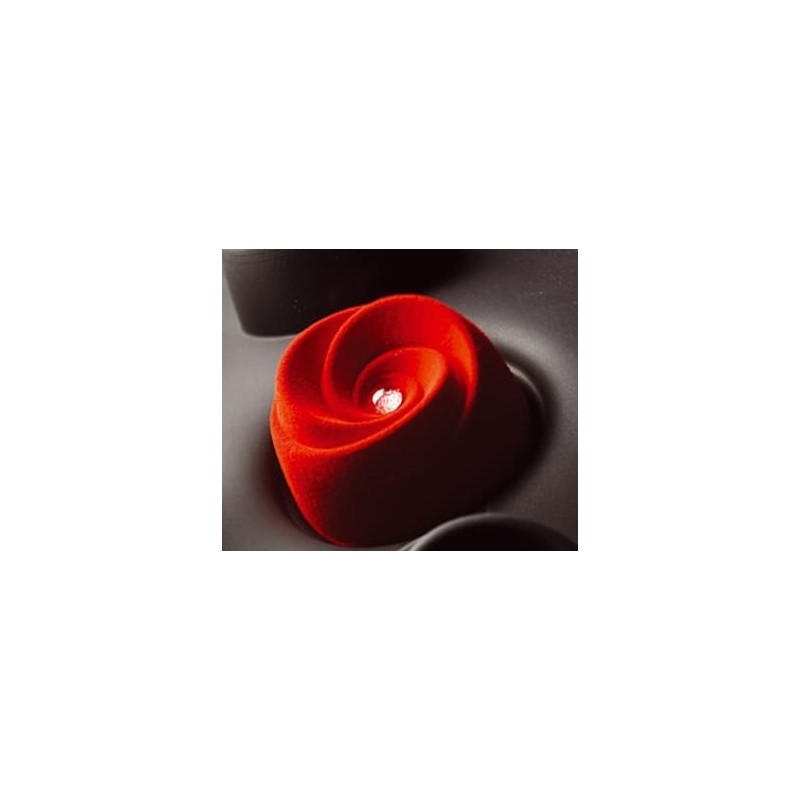 PLAQUE SILICONE 600X400 - 24 boutons de roses Ø 70xht42 mm - 130ml