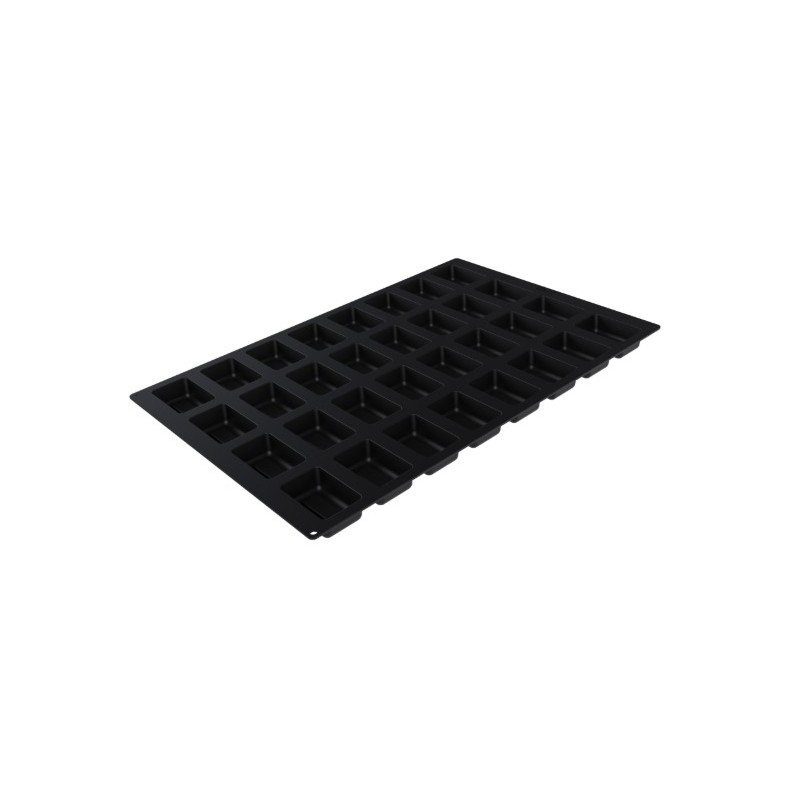 PLAQUE SILICONE 600X400 - 32 savarins rectangles 78x51xht28 mm - 90ml