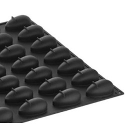 PLAQUE SILICONE 600X400 - 25 ovales 85x50xht43 mm - 100ml