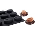 PLAQUE SILICONE 400X300 - 12 grains de café 83x58xht32 mm - 100ml