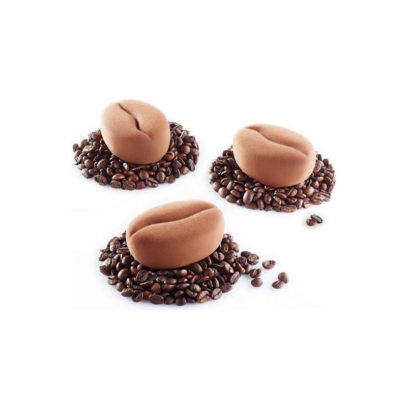 PLAQUE SILICONE 400X300 - 12 grains de café 83x58xht32 mm - 100ml