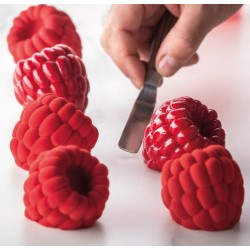 PLAQUE SILICONE 400X300 - 12 framboises 65x58xht54 mm - 95ml