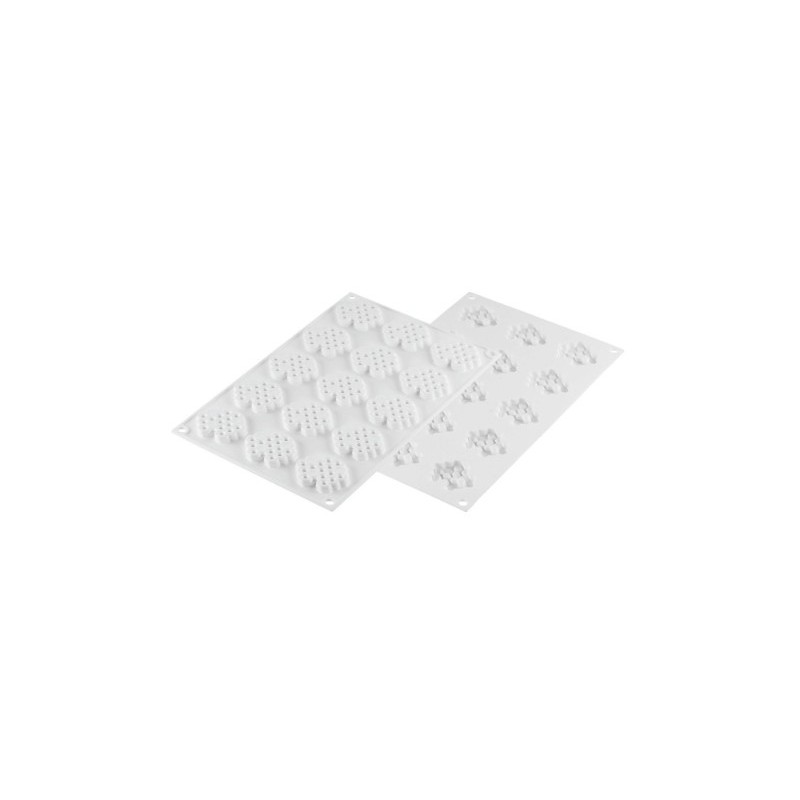 PLAQUE SILICONE 300X175 - 15 décors miel Ø 45xht8 mm - 8ml