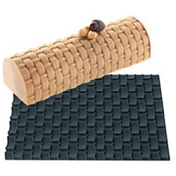 PLAQUE RELIEF SILICONE - Motif tressé 600x400 mm