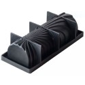 MOULE SILICONE BUCHE - Décor locomotive 250x88xht106 mm - 1435ml