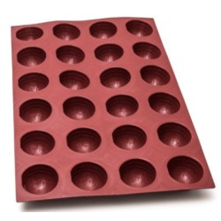 PLAQUE SILICONE 600X400 - 24 igloos Ø 70xht45 - 130ml