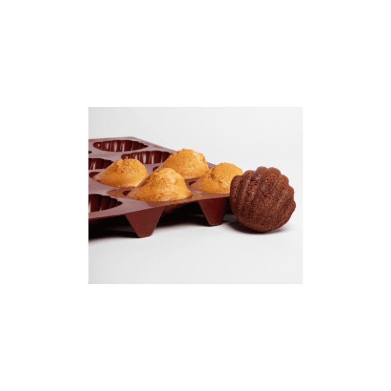 PLAQUE SILICONE 600X400 - 20 coquilles 85.3x87xht30 - 85ml