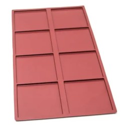 PLAQUE SILICONE INSERTS CARRES