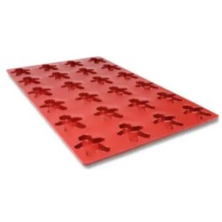 PLAQUE SILICONE 600X400 - 24 bonhommes 75x67xht14 - 38ml
