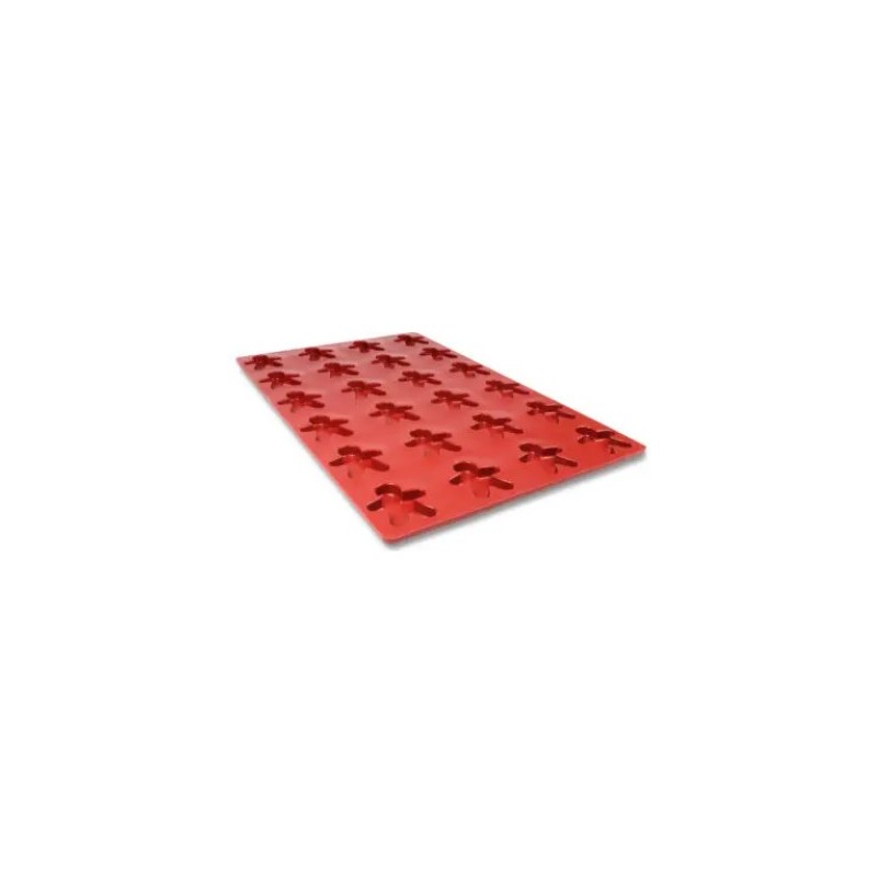 PLAQUE SILICONE 600X400 - 24 bonhommes 75x67xht14 - 38ml