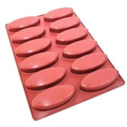 PLAQUE SILICONE 600X400 - 12 barquettes 126x51xht26 - 117ml