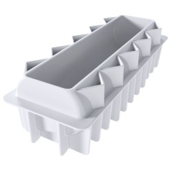 MOULE SILICONE - 1 bûche sapin 250x83xht78 mm - 1200ml